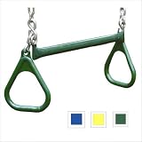 Gorilla Playsets 21in Trapeze Bar with Rings Color: Green