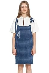 Polyester Plaid Print Jumpsuit/Mini Dress 