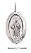 Sterling Silver Oval St. Jude Medal