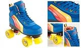 SFR New semi-rigide Disco Quad Roller Skates - Retro | Couleur: Retro | Taille: 8 adultes