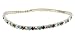 Anklet - A3 - Swarovski (tm) Crystal - Stretch ~ Aqua & Smoky Topaz