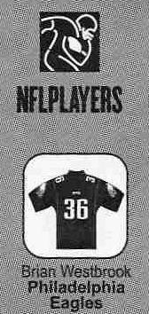 Burger King Kids Meal NFL Players #36 Brian Westbrook Philadelphia Eagles Mini Jersey 2007