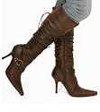 Blue Banana Cuffed Knee Length Boots