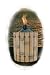 Bond Island Lights Artisan Stone Resin Torch Outdoor Light - Bamboo Design - Oil Lamp