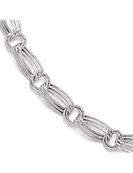 14k White gold Leslies Fancy Link Bracelet
