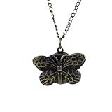 Vintage Style Butterfly Watch Long Necklace