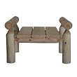 Lakeland Mills Cedar Log Ottoman, Natural