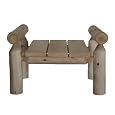 Lakeland Mills Cedar Log Ottoman, Natural