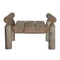 Lakeland Mills Cedar Log Ottoman, Natural