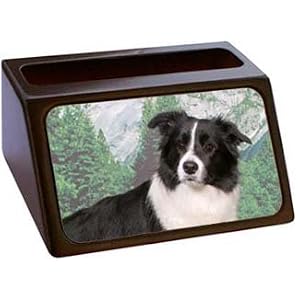 Border Collie Business Card Holder