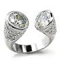 Round Clear CZ Ring SZ 5