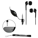 eBigValue: Black Crystal Clear High Quality HD Noise Filter Earbuds Earphones Headphones ( 3.5mm Jack ) with Microphone for New Apple iPod Touch 4 ( 4th Generation 8GB, 16GB, 32GB )