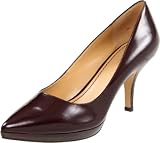 Nine West Women's Reaves Platform Pump,Wine Leather,10.5 M US