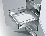 Blum Tandembox Interior Roll Out Slides B Height Narrow Wall 500mm (19 11/16) 100# Class Full Extention Kit Grey