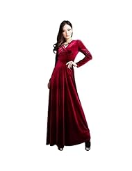 V-neck Long Sleeves Tunic/Maxi Dress 