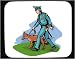 Decorated Mouse Pad with familiaris, domestic, policeman, dog, canid, officer, dogs, ...