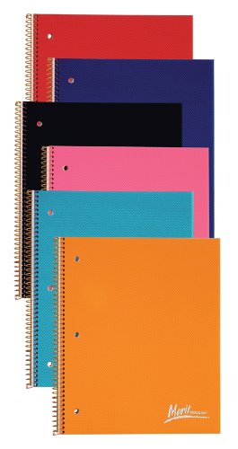 Ampad 25-582R Evidence Merit Notebooks 3 Subject, 2 Pocket, College Ruled, 132 Sheets, Assorted Covers Ampad 25-582R Evidence Merit Notebooks 3 Subject, 2 Pocket, College Ruled, 132 Sheets, Assorted Covers