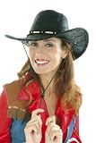 Cesar D651-001 - Cowboyhut  Black, Lederimitat mit Hutband
