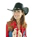 Cesar D651-001 - Cowboyhut  Black, Lederimitat mit Hutband