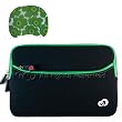 Netbook 12.1 inch Black-Green carry case for Lenovo Thinkpad X40 X201 I5-540M X200s 7470-F75 X200 7458 + Mouse Pad