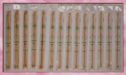 13" Single Point Bamboo Knitting Needles Set