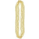 Gold 32in Bead Necklaces 6ct