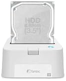 Fantec Docking Station white, f&uuml;r 6,35 cm (2,5 Zoll) und 8,89 cm (3,5 Zoll) SATA HDDs, USB 3.0