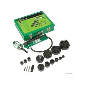 Greenlee c Ram and Hand Pump Hydraulic Driver Kit with 10 Slug Buster Punches
