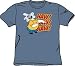 Popeye Cartoon BRUTUS BEMUSED Slate Blue Adult T-shirt Tee Shirt