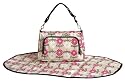 JJ Cole MTPD - Wickeltasche für Unterwegs mit Wickelunterlage, braun / pink (Tactic Bag - pink daisy)