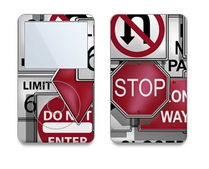 Signs Design Decal Protective Skin Sticker for Apple iPod video 5th Gen 30GB/ 60GB/ 80GB