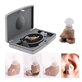 Elephant Xu® Hearing Amplifier Aid Fits Either Ear (Left or Right) Digital Sound Amplification - Adjustable Volume and Modes With Free Carrying Case - Helps to Aid Your Ability to Hear