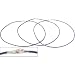Leather Cord Necklaces Purple 18" 3Pcs