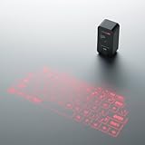 ELECOM 投映型Bluetoothプロジェクションキーボード iPhone/iPad/iPod touch対応 対応 ブラック TK-PBL042BK