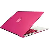 SlickBlue (TM) Rubberized Hard Case Cover For 11-Inch Macbook Air (A1465/A1370) -Hot Pink