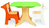 Pkolino Tree Table with Zebra and Giraffe Chairs