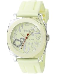 Tocs Womens 40129 Analog Round Vanilla Cream Watch
