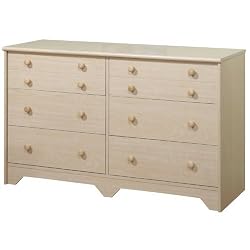South Shore 2713027 Shaker Style Double Dresser, Maple