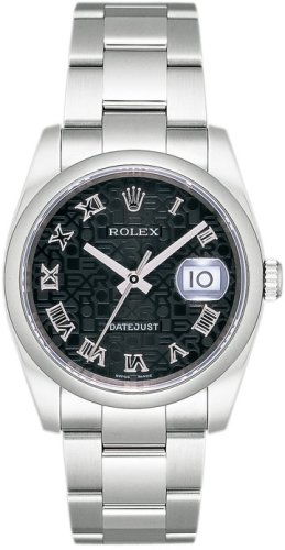 ROLEX デイトジャスト 116200 ブラック彫りコンピューター ローマン [並行輸入品]画像