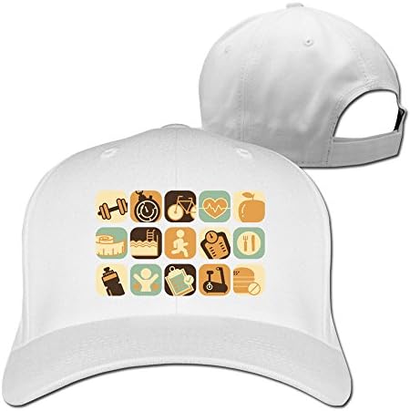 RTYUUIO Unisex Fitness Icons Exotic Necessary Adjustable Cap White One Size