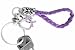Purple Awareness Key Chain Heal Hope Faith