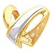 14K Two-Tone Gold Diamond Pendant/Slide - 0.09 Ct. (ALSO AVAILABLE WITH GEMSTONES)