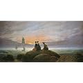 Caspar David Friedrich - Mondaufgang Am Meer Poster Kunstdruck (100 x 50cm)