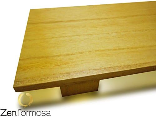 Zen Formosa Best Quality Natural Wood Sushi Plates Made by Japanese Paulownic Board-Rectangle 8.3 x 4.7 inches for Appetiser, Dessert, Rolls, Fish
