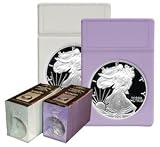 BCW Eagle Dollar Coin Display Slab Foam Inserts - No Slabs (Display Box of 25) Coin Collecting Archival Storage Supplies, Color