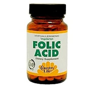 Country Life Folic Acid 800 mcg, 100 Tablets by Country Life