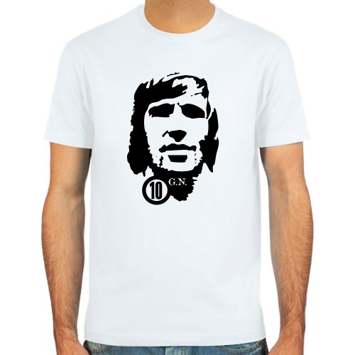 T-Shirt Günter Netzer ::: Farbauswahl: skyblue, sand, weiß oder deepred ::: Fußball-Kult