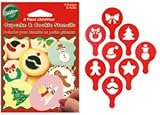 416aekpnBhL. SL160  Wilton Holiday Mini Stencil Set of 8