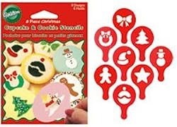 Wilton Holiday Mini Stencil Set of 8