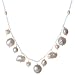 Sterling Silver Freshwater Pearl Coin Frontal 16-18in Necklace